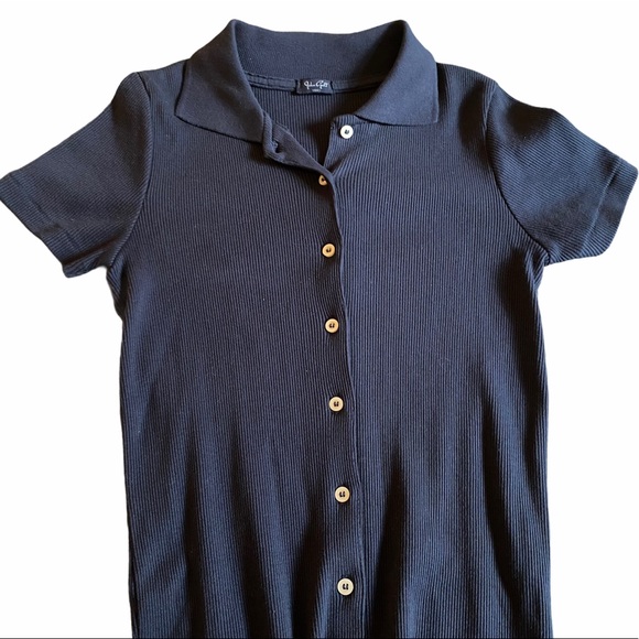 Navy Caroline Dress from Brandy Melville - Picture 2 of 4